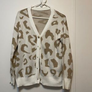 Animal Print Cardigan
